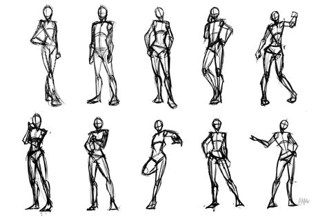 figure drawing poses standing